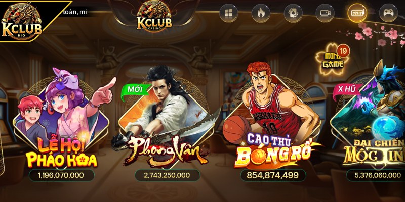 Điểm mặt top game nổ hũ tặng code tân thủ tại KCLUB